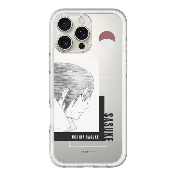 スリムプロテクションプレミアムケース［ NARUTO -ナルト- 疾風伝 - うちはサスケ - 線画 ］