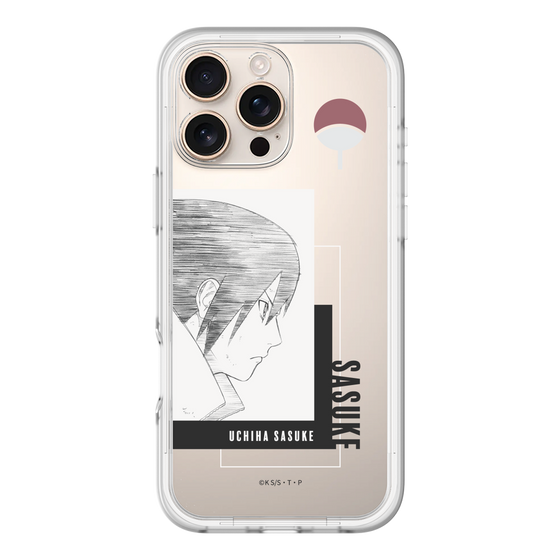 スリムプロテクションプレミアムケース［ NARUTO -ナルト- 疾風伝 - うちはサスケ - 線画 ］