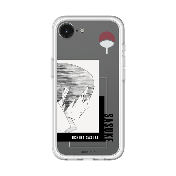 スリムプロテクションプレミアムケース［ NARUTO -ナルト- 疾風伝 - うちはサスケ - 線画 ］