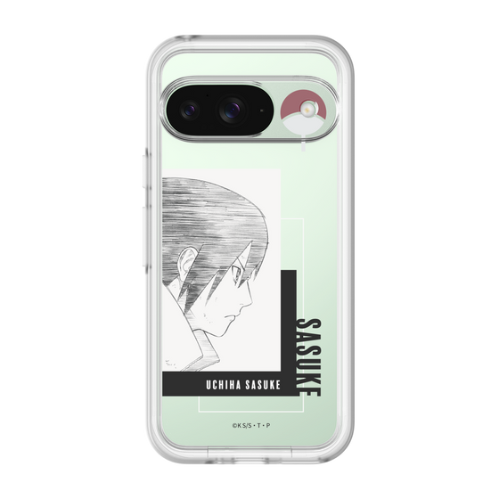 スリムプロテクションプレミアムケース［ NARUTO -ナルト- 疾風伝 - うちはサスケ - 線画 ］