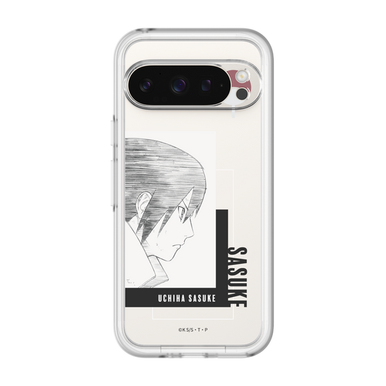 スリムプロテクションプレミアムケース［ NARUTO -ナルト- 疾風伝 - うちはサスケ - 線画 ］
