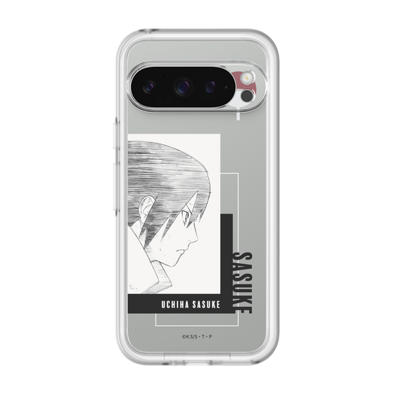 スリムプロテクションプレミアムケース［ NARUTO -ナルト- 疾風伝 - うちはサスケ - 線画 ］