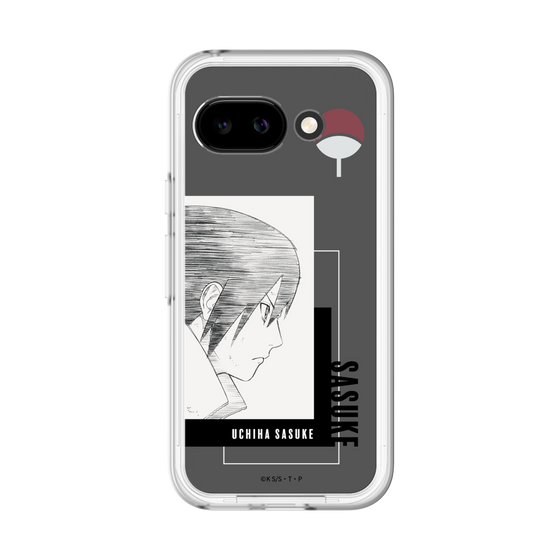 スリムプロテクションプレミアムケース［ NARUTO -ナルト- 疾風伝 - うちはサスケ - 線画 ］
