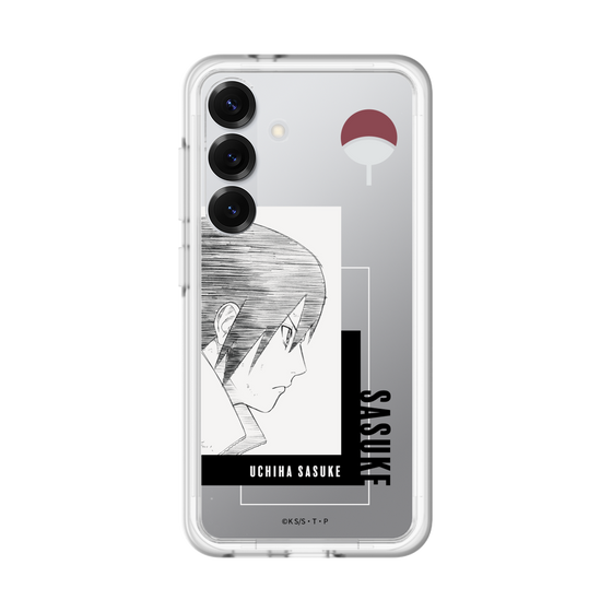 スリムプロテクションプレミアムケース［ NARUTO -ナルト- 疾風伝 - うちはサスケ - 線画 ］