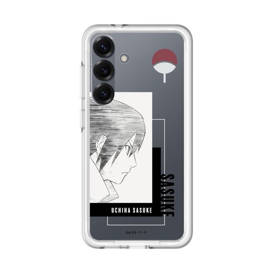 スリムプロテクションプレミアムケース［ NARUTO -ナルト- 疾風伝 - うちはサスケ - 線画 ］