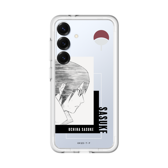 スリムプロテクションプレミアムケース［ NARUTO -ナルト- 疾風伝 - うちはサスケ - 線画 ］