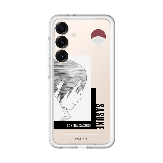 スリムプロテクションプレミアムケース［ NARUTO -ナルト- 疾風伝 - うちはサスケ - 線画 ］