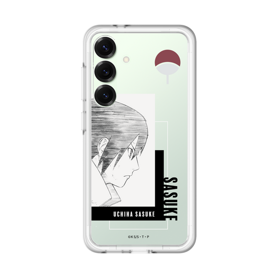 スリムプロテクションプレミアムケース［ NARUTO -ナルト- 疾風伝 - うちはサスケ - 線画 ］