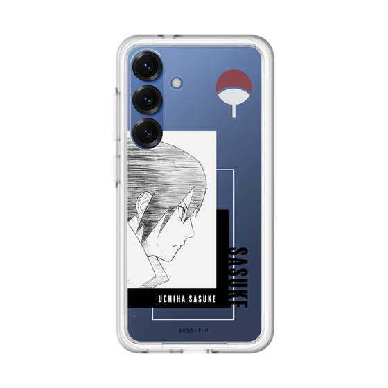 スリムプロテクションプレミアムケース［ NARUTO -ナルト- 疾風伝 - うちはサスケ - 線画 ］