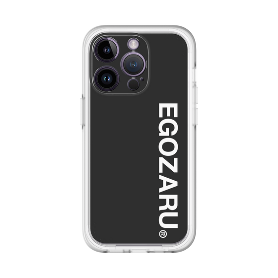 スリムプロテクションプレミアムケース［ EGOZARU - ベーシックロゴ バーティカル ］