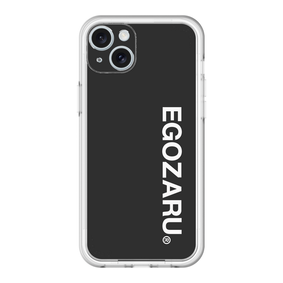 スリムプロテクションプレミアムケース［ EGOZARU - ベーシックロゴ バーティカル ］