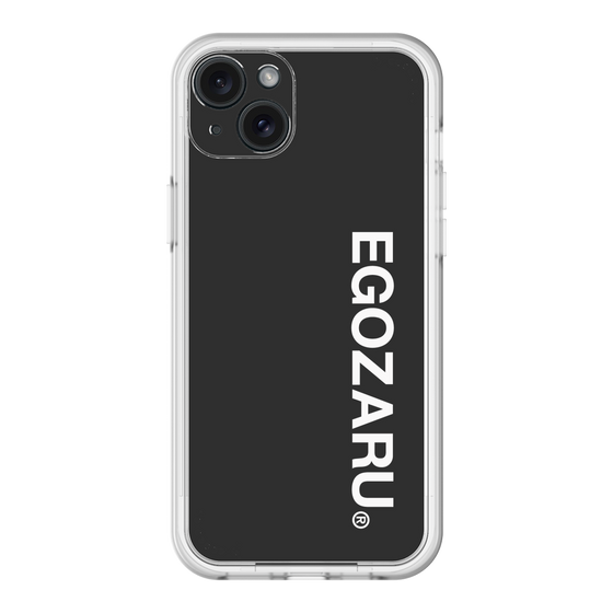 スリムプロテクションプレミアムケース［ EGOZARU - ベーシックロゴ バーティカル ］