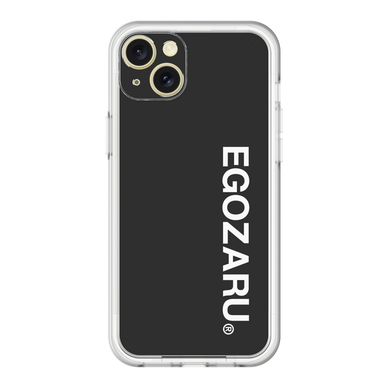 スリムプロテクションプレミアムケース［ EGOZARU - ベーシックロゴ バーティカル ］