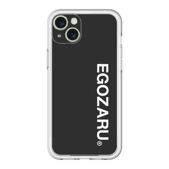 スリムプロテクションプレミアムケース［ EGOZARU - ベーシックロゴ バーティカル ］