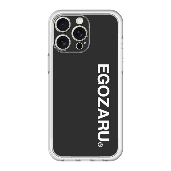 スリムプロテクションプレミアムケース［ EGOZARU - ベーシックロゴ バーティカル ］