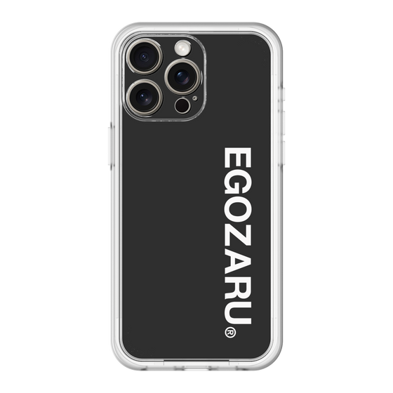 スリムプロテクションプレミアムケース［ EGOZARU - ベーシックロゴ バーティカル ］