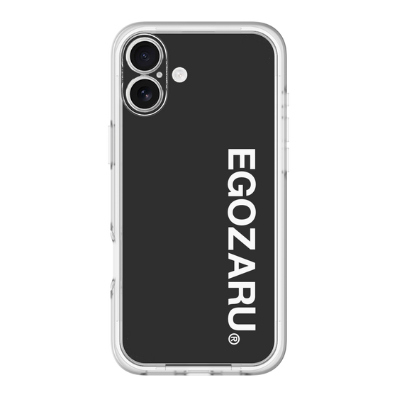 スリムプロテクションプレミアムケース［ EGOZARU - ベーシックロゴ バーティカル ］