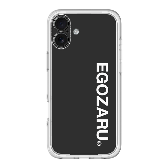 スリムプロテクションプレミアムケース［ EGOZARU - ベーシックロゴ バーティカル ］