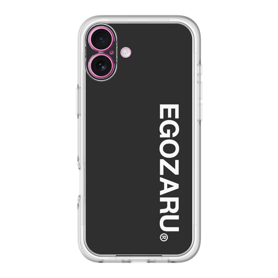 スリムプロテクションプレミアムケース［ EGOZARU - ベーシックロゴ バーティカル ］