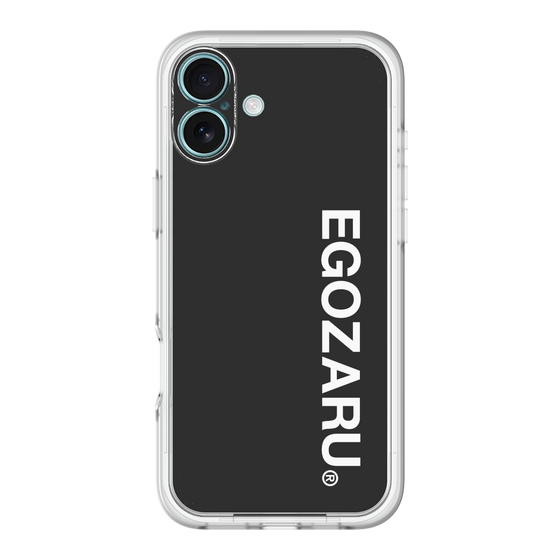 スリムプロテクションプレミアムケース［ EGOZARU - ベーシックロゴ バーティカル ］