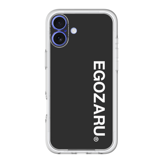 スリムプロテクションプレミアムケース［ EGOZARU - ベーシックロゴ バーティカル ］