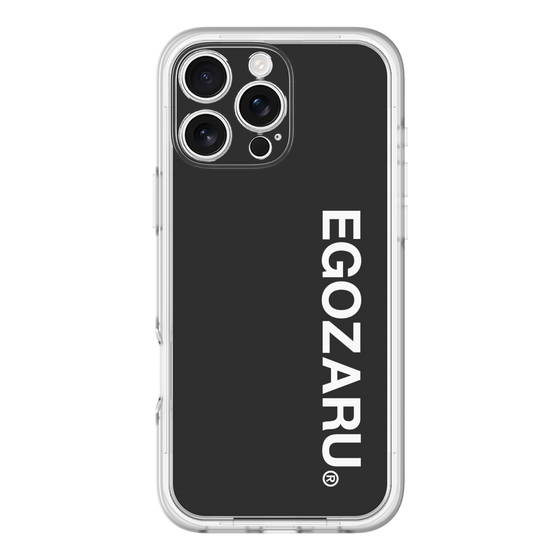スリムプロテクションプレミアムケース［ EGOZARU - ベーシックロゴ バーティカル ］