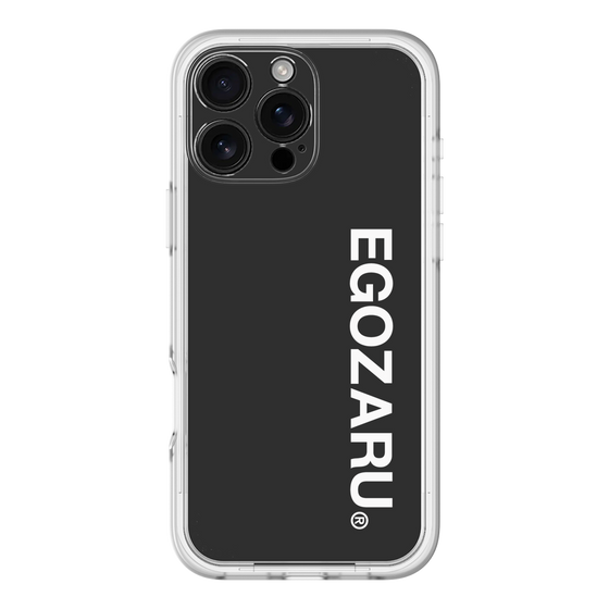 スリムプロテクションプレミアムケース［ EGOZARU - ベーシックロゴ バーティカル ］