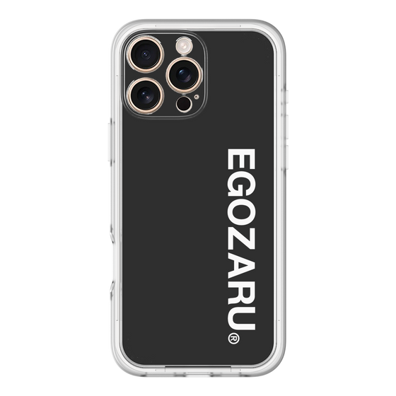 スリムプロテクションプレミアムケース［ EGOZARU - ベーシックロゴ バーティカル ］