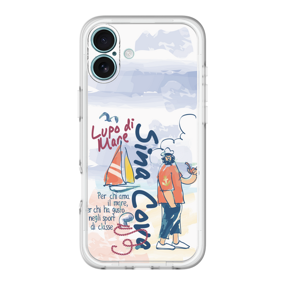 スリムプロテクションプレミアムケース［ SINA COVA - マリンテイスト ］