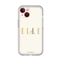 スリムプロテクションプレミアムケース［ ELLE×ポムポムプリン - ロゴ - ベージュ ］