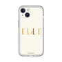 スリムプロテクションプレミアムケース［ ELLE×ポムポムプリン - ロゴ - ベージュ ］