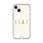 スリムプロテクションプレミアムケース［ ELLE×ポムポムプリン - ロゴ - ベージュ ］