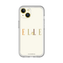 スリムプロテクションプレミアムケース［ ELLE×ポムポムプリン - ロゴ - ベージュ ］