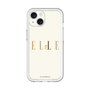 スリムプロテクションプレミアムケース［ ELLE×ポムポムプリン - ロゴ - ベージュ ］
