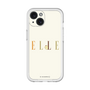 スリムプロテクションプレミアムケース［ ELLE×ポムポムプリン - ロゴ - ベージュ ］