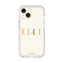スリムプロテクションプレミアムケース［ ELLE×ポムポムプリン - ロゴ - ベージュ ］