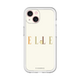 スリムプロテクションプレミアムケース［ ELLE×ポムポムプリン - ロゴ - ベージュ ］