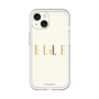 スリムプロテクションプレミアムケース［ ELLE×ポムポムプリン - ロゴ - ベージュ ］