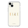 スリムプロテクションプレミアムケース［ ELLE×ポムポムプリン - ロゴ - ベージュ ］