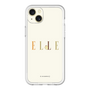 スリムプロテクションプレミアムケース［ ELLE×ポムポムプリン - ロゴ - ベージュ ］