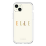 スリムプロテクションプレミアムケース［ ELLE×ポムポムプリン - ロゴ - ベージュ ］