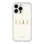 スリムプロテクションプレミアムケース［ ELLE×ポムポムプリン - ロゴ - ベージュ ］
