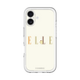 スリムプロテクションプレミアムケース［ ELLE×ポムポムプリン - ロゴ - ベージュ ］