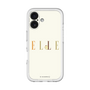 スリムプロテクションプレミアムケース［ ELLE×ポムポムプリン - ロゴ - ベージュ ］
