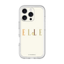 スリムプロテクションプレミアムケース［ ELLE×ポムポムプリン - ロゴ - ベージュ ］