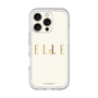 スリムプロテクションプレミアムケース［ ELLE×ポムポムプリン - ロゴ - ベージュ ］