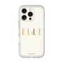 スリムプロテクションプレミアムケース［ ELLE×ポムポムプリン - ロゴ - ベージュ ］