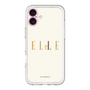 スリムプロテクションプレミアムケース［ ELLE×ポムポムプリン - ロゴ - ベージュ ］
