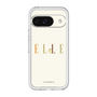 スリムプロテクションプレミアムケース［ ELLE×ポムポムプリン - ロゴ - ベージュ ］