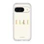 スリムプロテクションプレミアムケース［ ELLE×ポムポムプリン - ロゴ - ベージュ ］